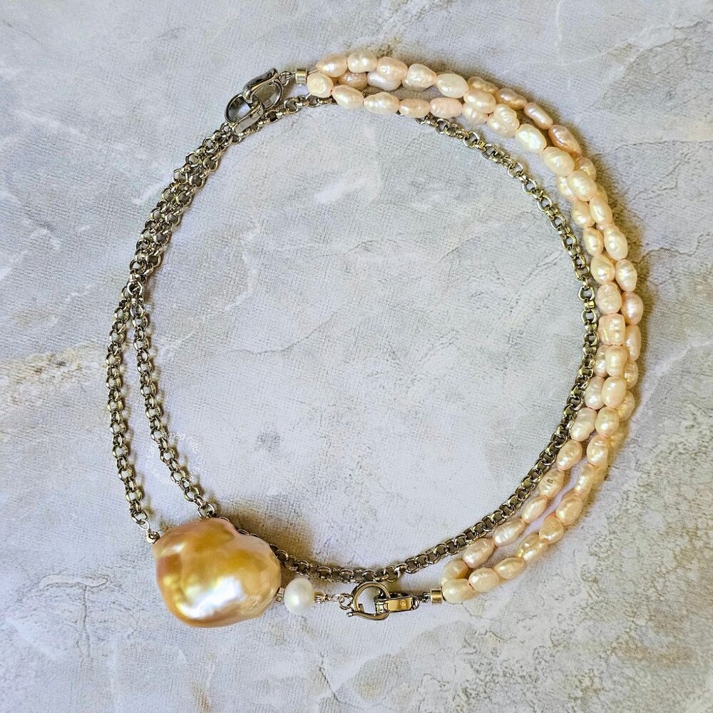 2-way Bracelet and Necklace Freshwater Set